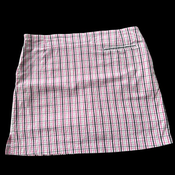 Cracked Wheat Pink, Gray & Black Plaid Skort - Picture 3 of 5
